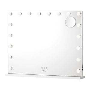 Oikiture Make Up LED Hollywood Makeup Mirror 18 Bulbs 80x62cm