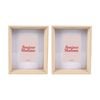 2PK Gibson Gifts Natural Ash Photo Frame 4x6 Home Decor Frames Rectangular