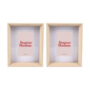 2PK Gibson Gifts Natural Ash Photo Frame 4x6 Home Decor Frames Rectangular