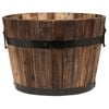 Northcote Pottery 370mm Half Barrel Wooden Planter