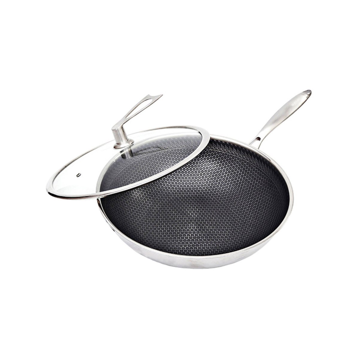 SOGA 32cm Stainless Steel Fry Pan main image 1