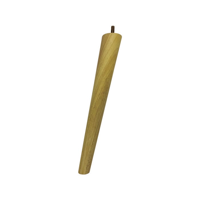 Adoored 53-30x360mm Round Raw Angled Tapered Wooden Leg