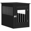 vidaXL Dog Crate Furniture Kennel Animal House Pet Cage Black