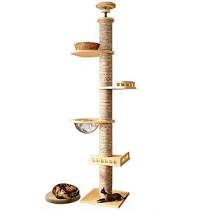 Advwin Floor to Ceiling Cat Tree 255cm-265cm Extra Tall Cat Tree Tower