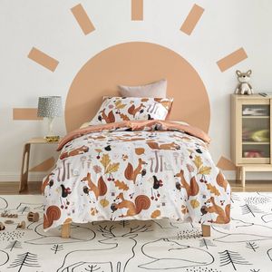 Jack & Ava Quilt Cover Set Find a Squirrel Double Bed