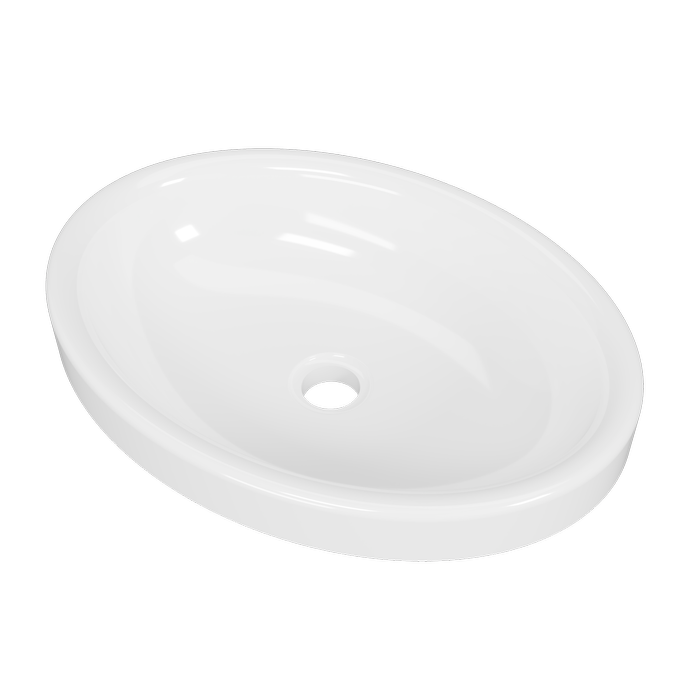 New England Joinery 495mm White Gloss Coast Basin