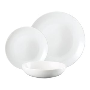 Superior Collection Coupe Dinner Set 12 Piece White Alex Liddy