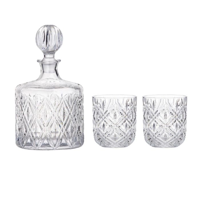 Davis & Waddell Fine Foods Deluxe Decanter And Dof Set - Kbdta5612-clear