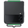 Samsung Silicone Cover With Strap For Galaxy Z Flip4 - Black