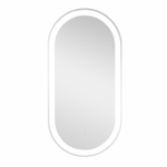 Barelli 900 x 450mm Frameless Pill Shape Front Lit LED Mirror