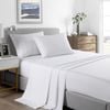 2000 Thread Count 4 Piece Sheet Set + Bonus Pillowcases White King