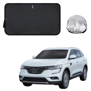 Front Windscreen Sun Shade for Renault KOLEOS 2016 - Current (HC) - Standard 150 x 85 cm - Black