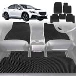 6D Diamond Car Floor Mats for Subaru WRX 2022-Current-Full Set-Black-Outback GT