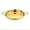 SOGA 36cm Gold Flat Base Seafood Dry Pot