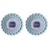 2PK Urban Resin/Wood Lotti Petal Round Photo Picture Frame 4x4in 15cm Blue