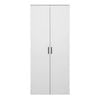 European Cabinetry White Slim Oval Black Stockholm Storage Cupboard