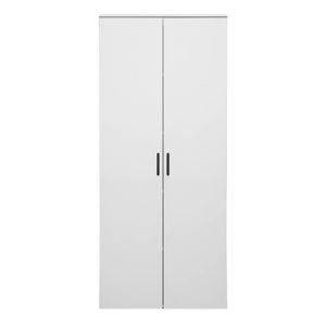 European Cabinetry White Slim Oval Black Stockholm Storage Cupboard