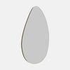 Future Glass Pebble Shape Mirror - 1200 x 700mm - Satin Brass