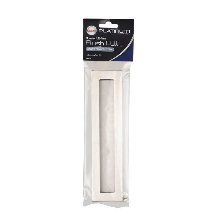 Lane 220mm Satin Stainless Steel Flush Pull