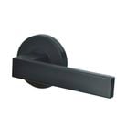 Miles Nelson Matte Black Skyler Passage Lever Set
