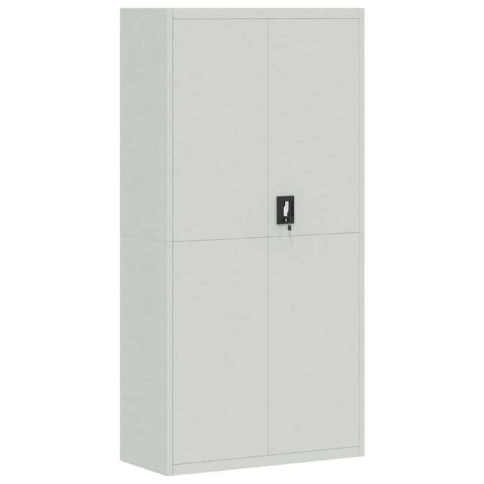 vidaXL File Cabinet Light Grey 90x40x180 cm