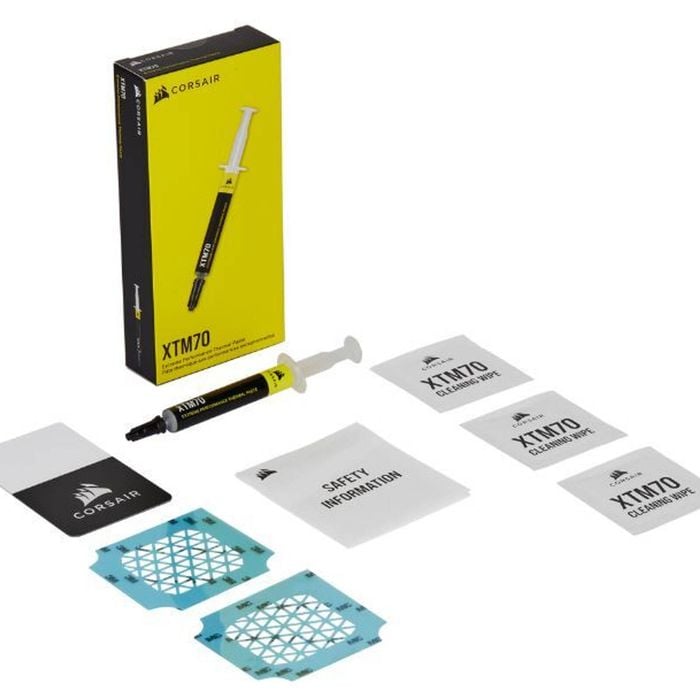 Corsair XTM70 Extreme Performance Thermal Paste, Thermal Grease. 3 Grams with Easy Applicator and cleaning Wipes.