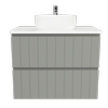 New England Joinery 750mm Splendor Centre Basin SilkSurface Top Wall Hung Vanity