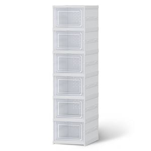 6 Tier Artiss Storage Shoe Rack White