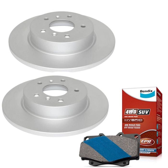 Bendix Rear Brake Pads + Rotors for Nissan Qashqai J11 FWD