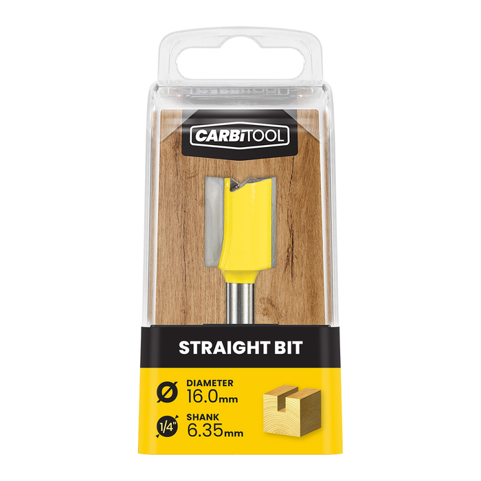 Carbitool 16.00mm TCT Straight Router Bit