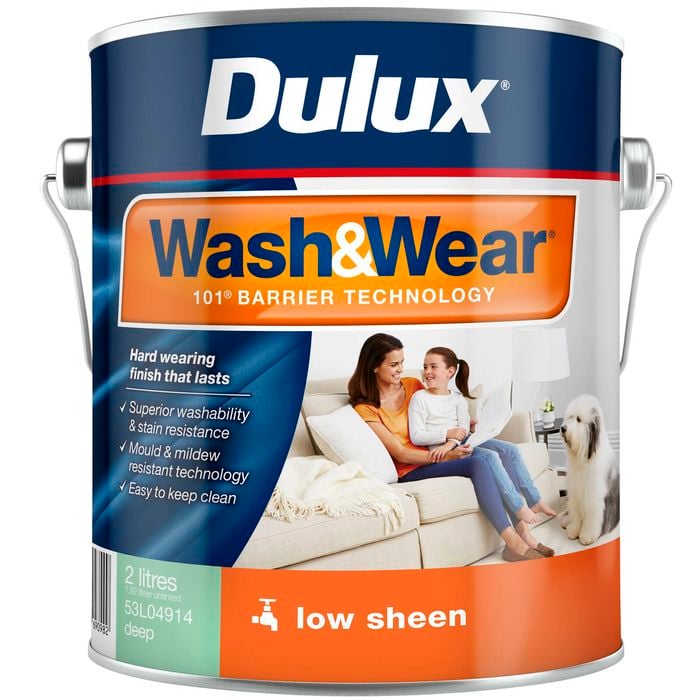 Dulux Wash&Wear Deep Low Sheen Interior Paint - 2L