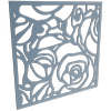 ProtectorAl 300-1200 x 300-1200mm Deep Ocean Roses Unframed Solid Aluminium Decorative Panel
