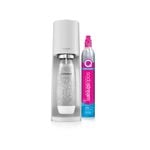 SodaStream Terra Classic Sparkling Water Maker w/60L Cylinder & 1L Plastic Bottle White