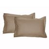 Accessorize 325TC Pair of Tailored Standard Pillowcases 48 cm x 73 cm Mocha