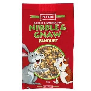 Peters Rabbit & Guinea Pig Nibble & Gnaw Banquet Feed 4kg