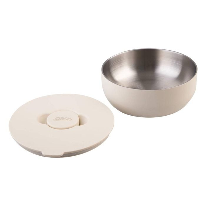 Oasis Stainless Steel Double Wall Insulated Fresh'n'go Lunch Bowl 950ml