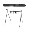 NNEOBA Foldable Camping Tripod Top Plate Rack Black
