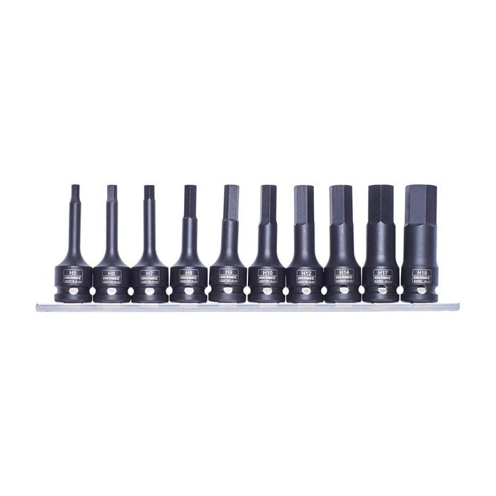 Kincrome 10 Piece 1/2" Drive Socket Hex Rail