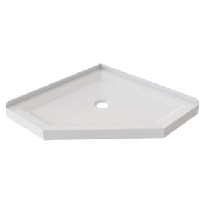 Stein 1000 x 1000mm White 2-Sided Neo Angle Acrylic Shower Tray 