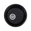 Mondella Resonance Black Single Bowl Round Sink with Overflow Kit - Round