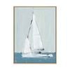 Artey | Set Blue Sail II - Framed Canvas - Natural Frame - 60 x 80cm