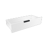 Lugna White External Drawer - To Suit 900 x 580mm Cabinet Shell