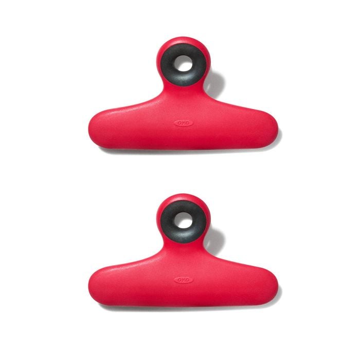2PK Oxo Good Grips Durable Non slip Mouth Bag Clips With Convenient Hole