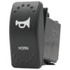 Switch Boss Dual Red LED Laser Etched Rocker Switch - Horn (Momentary)