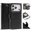 Tough On for Apple iPhone 17 Pro Magnetic Detachable Leather Case Black