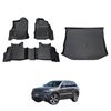 AUSGO Floor Mats & Boot Liner Set for Jeep Grand Cherokee WK Series 2010-2021 Car Floor Liners Cargo Mat