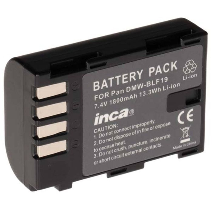 Inca 780263 Li-Ion Battery Replacement for Panasonic DMW-BLF19