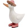 LVD Resin Louie Duck with Boots Garden Home Decoration 7x16cm Russet
