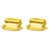 2PK Butterie Flip-Top Plastic Butter Dish w/ Spreader 22.9x14cm - Yellow