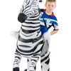 Inflatable Kids Piggyback Ride On Zebra Costume - One Size